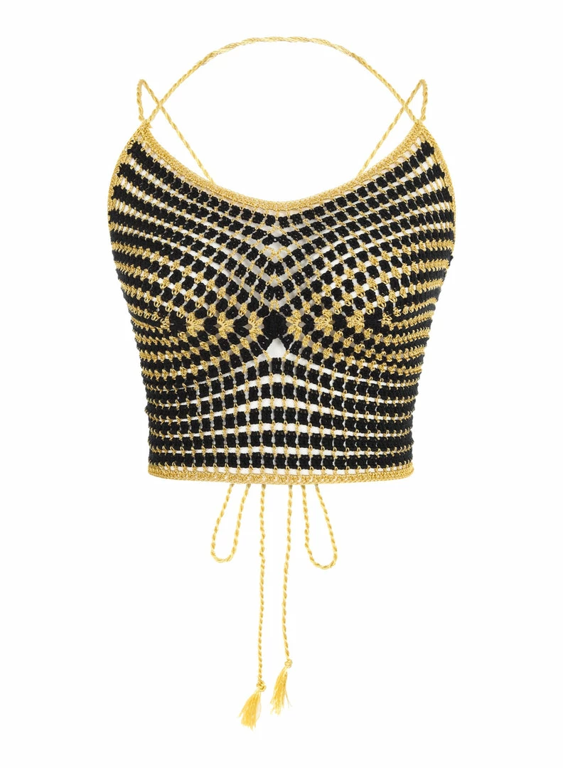 Beachy Side Taffy Crochet Halter Top 11 Beachy Side Taffy Crochet Halter Top