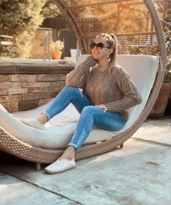 Dress Forum Tops Khaki Open Knit Sweater