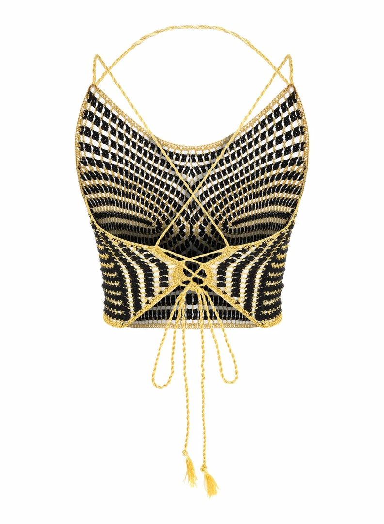 Beachy Side Taffy Crochet Halter Top 12 Beachy Side Taffy Crochet Halter Top