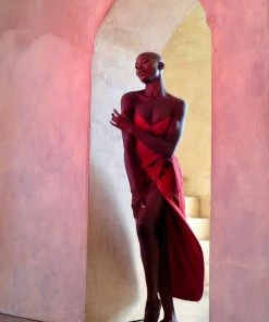 Azulu Wine Guadua Dress