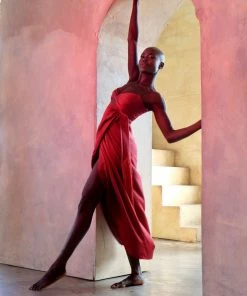 Azulu Wine Guadua Dress