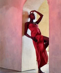 Azulu Wine Guadua Dress