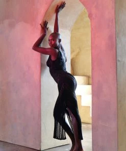 Moeva Black Knit Maxi Dress Dresses 15 Moeva Black Knit Maxi Dress Dresses