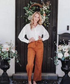 Q2 Camel High Rise Slacks