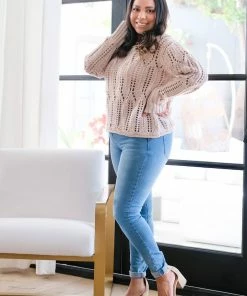 Dress Forum Cream Open Knit Sweater Tops