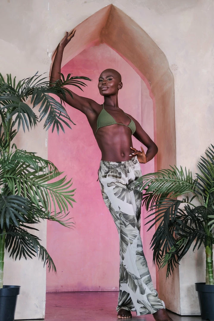 Aguaclara Palm Palazzo Pant 5 Aguaclara Palm Palazzo Pant