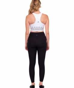 Glyder Activewear Metallic Silver & White Sports Bra 15 Glyder Activewear Metallic Silver & White Sports Bra