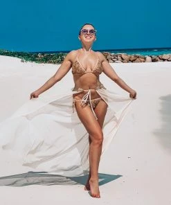 Baccio Beige Hand Painted Bikini Bottoms Nudes