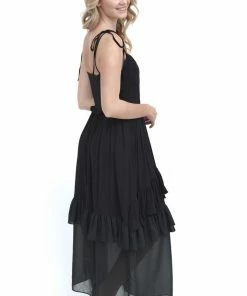 EastNWest Label Basics Black Tiered Ruffle Dress 12 EastNWest Label Basics Black Tiered Ruffle Dress