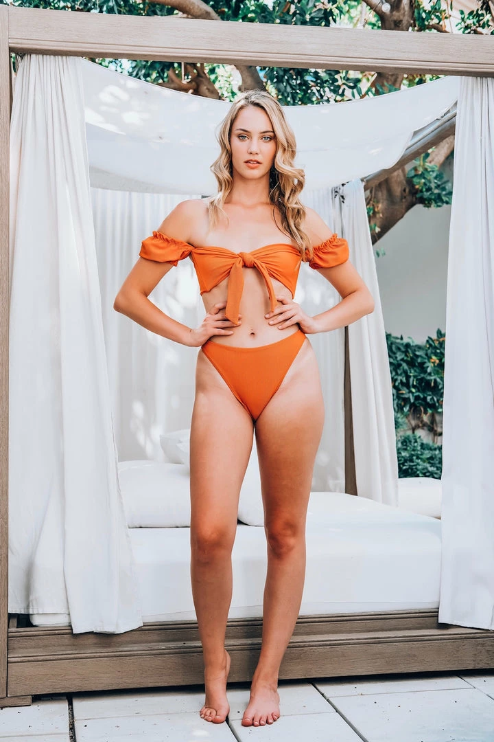 Same Swim Copper High Rise Bikini Bottoms 4 Same Swim Copper High Rise Bikini Bottoms