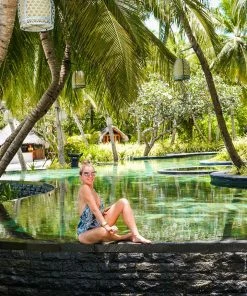 MOS Boho Blue Halter Swimsuit