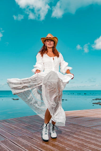 Waimari Dresses Button Up White Lace Maxi Dress 5 Waimari Dresses Button Up White Lace Maxi Dress