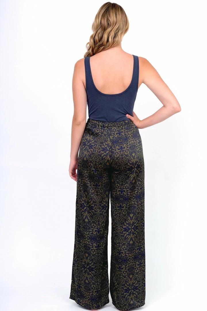 Tyche Foliage Print Wide Leg Pants Bottoms 11 Tyche Foliage Print Wide Leg Pants Bottoms