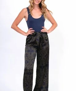 Tyche Foliage Print Wide Leg Pants Bottoms 16 Tyche Foliage Print Wide Leg Pants Bottoms