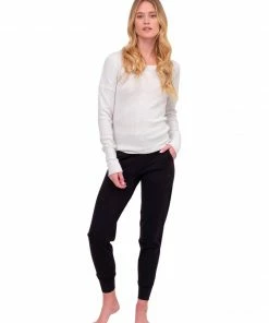 Glyder Oatmeal Ribbed Lounge Top
