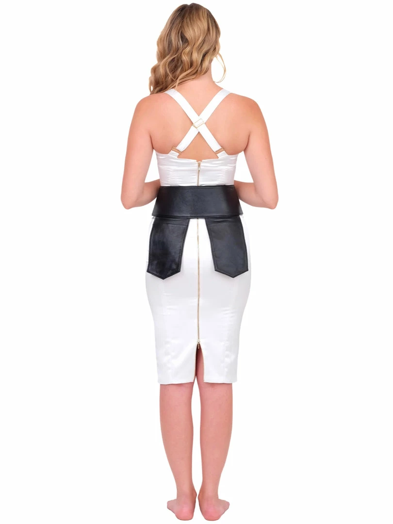 Alexa Stone Black Jaqui Leather Belt 10 Alexa Stone Black Jaqui Leather Belt