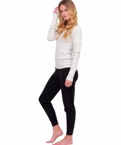 Glyder Oatmeal Ribbed Lounge Top