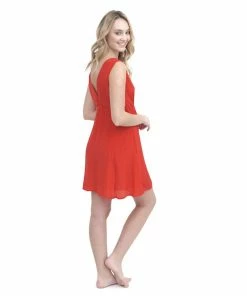 Shahida Parides Red Dress Coverup With Pockets 13 Shahida Parides Red Dress Coverup With Pockets