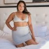 Samantha Eng Heather Grey Mini Skirt