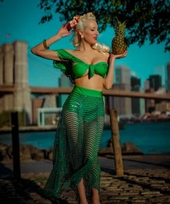 MOS Emerald Sequin Webbed Skirt Bottoms 18 MOS Emerald Sequin Webbed Skirt Bottoms