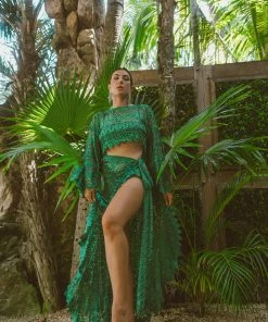 MOS Emerald Lace Sarong Skirt