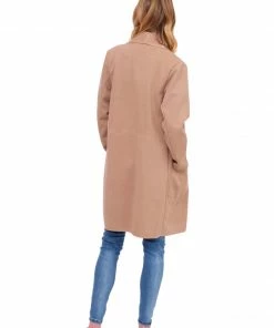 Dress Forum Tan Open Front Coat