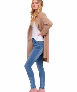 Dress Forum Tan Open Front Coat