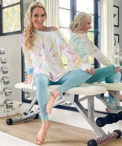 Glyder Activewear Sky Blue Gloss Yoga Bottoms