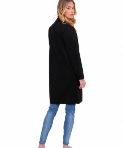 Dress Forum Basics Black Open Front Coat