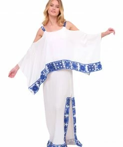 Azulu Atlas Maxi With Exposed Shoulders Dresses