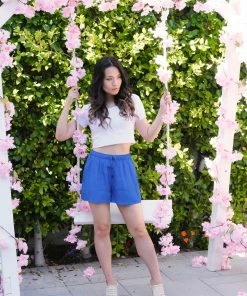 Shahida Parides Blue Shorts With Pockets