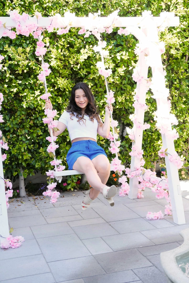 Shahida Parides Blue Shorts With Pockets 5 Shahida Parides Blue Shorts With Pockets