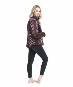 Blanc Noir Puffer Jacket With Zip Down Hood Mulberry Basics 16 Blanc Noir Puffer Jacket With Zip Down Hood Mulberry Basics