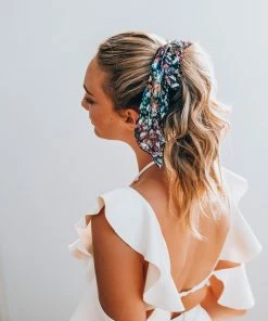 Saylor Accessories Floral Bow Scrunchie