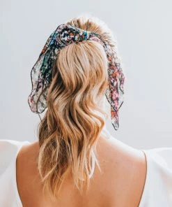 Saylor Accessories Floral Bow Scrunchie