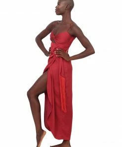 Azulu Wine Guadua Dress