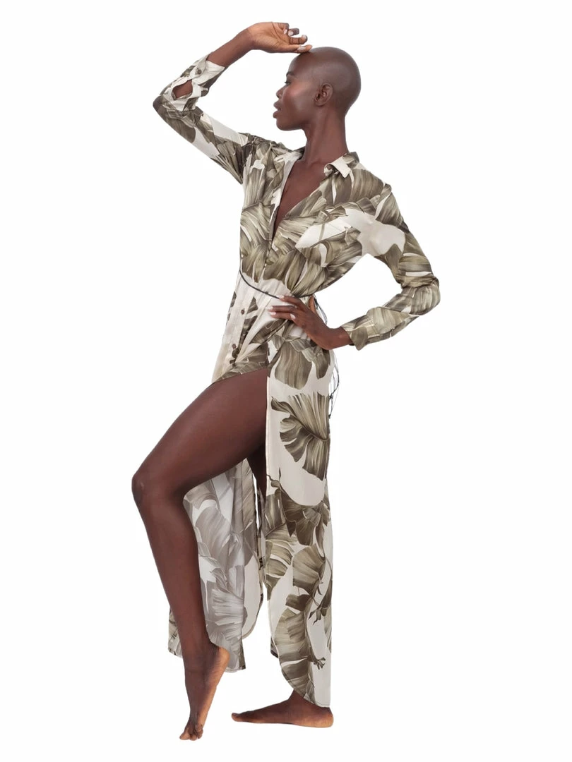 Aguaclara Palm Leaf Tunic Coverup Tops 12 Aguaclara Palm Leaf Tunic Coverup Tops