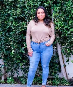 Stillwater Long Sleeve Top With Front Knot