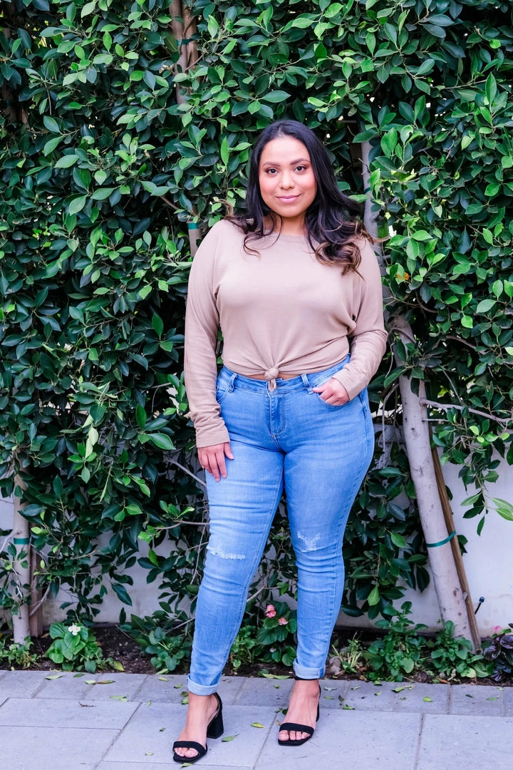 Stillwater Long Sleeve Top With Front Knot 3 Stillwater Long Sleeve Top With Front Knot