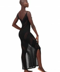 Moeva Black Knit Maxi Dress Dresses 21 Moeva Black Knit Maxi Dress Dresses