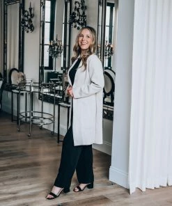 Dress Forum Ivory Open Front Coat