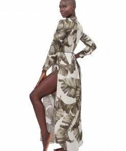 Aguaclara Palm Leaf Tunic Coverup Tops 26 Aguaclara Palm Leaf Tunic Coverup Tops