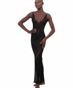 Moeva Black Knit Maxi Dress Dresses 19 Moeva Black Knit Maxi Dress Dresses