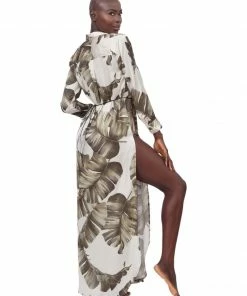 Aguaclara Palm Leaf Tunic Coverup Tops 25 Aguaclara Palm Leaf Tunic Coverup Tops