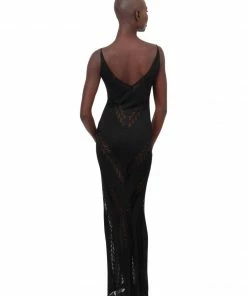 Moeva Black Knit Maxi Dress Dresses 23 Moeva Black Knit Maxi Dress Dresses