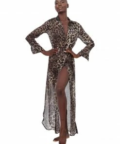Aguaclara Leopard Print Tunic Coverup 23 Aguaclara Leopard Print Tunic Coverup