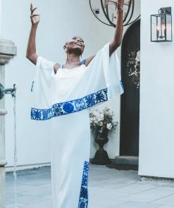 Azulu Atlas Maxi With Exposed Shoulders Dresses