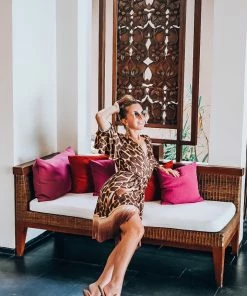 Pho Dresses Giraffe Print Wrap Dress With Fringe 21 Pho Dresses Giraffe Print Wrap Dress With Fringe