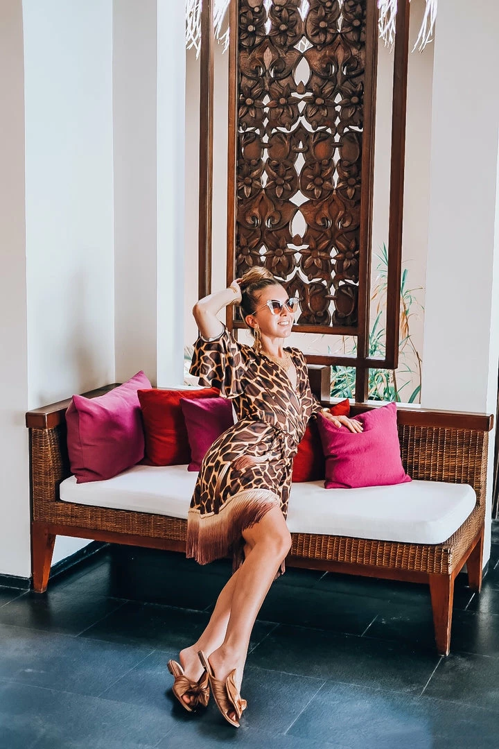 Pho Dresses Giraffe Print Wrap Dress With Fringe 9 Pho Dresses Giraffe Print Wrap Dress With Fringe
