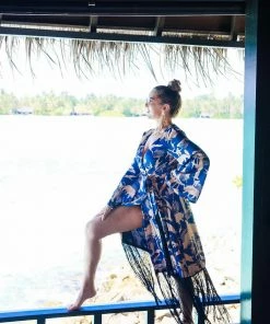 Azulu Dresses Congo Kimono With Fringe